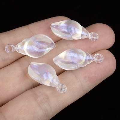 Aurora Shell akrüülhelmed 12x10,5 mm 10 tk vahehelmed ehete valmistamiseks DIY käevõru kaelakee tarvikud Käsitsi valmistatud