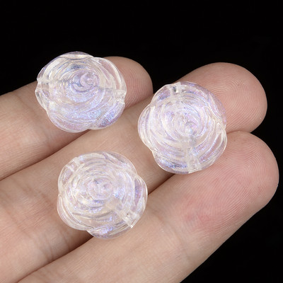 Aurora Shell akrüülhelmed 12x10,5 mm 10 tk vahehelmed ehete valmistamiseks DIY käevõru kaelakee tarvikud Käsitsi valmistatud