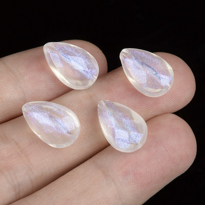 Aurora Shell akrüülhelmed 12x10,5 mm 10 tk vahehelmed ehete valmistamiseks DIY käevõru kaelakee tarvikud Käsitsi valmistatud