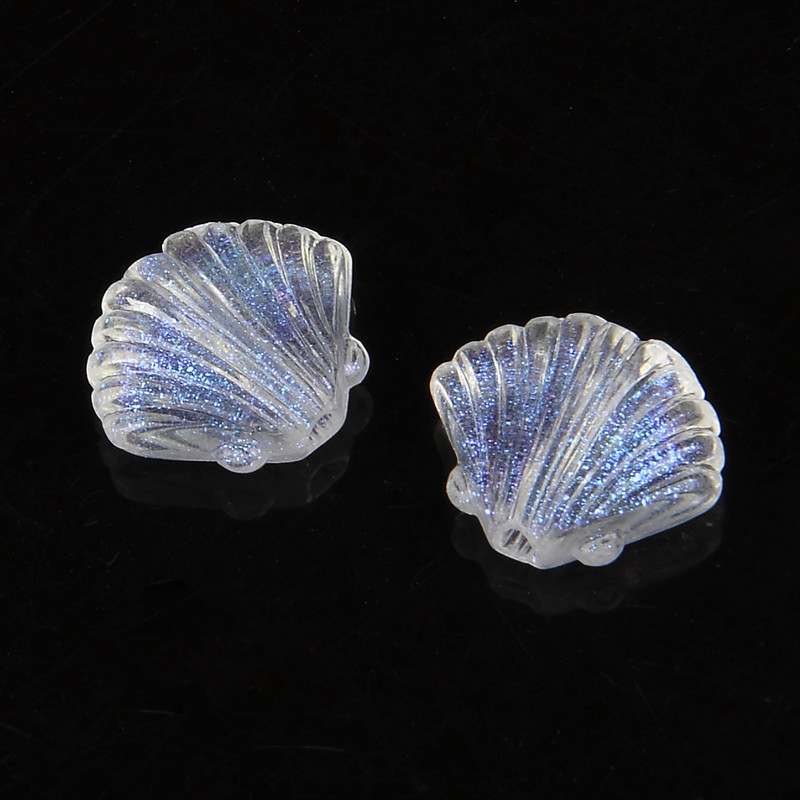 Aurora Shell akrüülhelmed 12x10,5 mm 10 tk vahehelmed ehete valmistamiseks DIY käevõru kaelakee tarvikud Käsitsi valmistatud