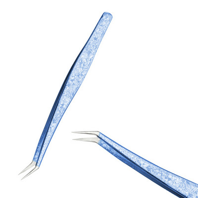 2023 szempilla csipesz jégvirág antisztatikus 3D pontos professzionális szemöldök szempilla hosszabbító kellékek smink eszközök 100%-os zárás