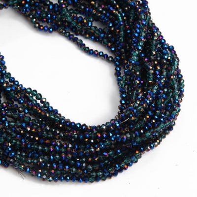 1 Χάντρες 2x3mm για Γυναικεία Βραχιόλια Κατασκευής Κοσμημάτων Κρυστάλλινες χάντρες Glass Spacer Beads Προμήθειες κατασκευής κοσμημάτων