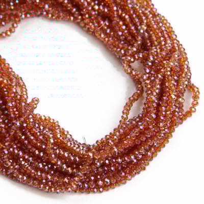 1 Χάντρες 2x3mm για Γυναικεία Βραχιόλια Κατασκευής Κοσμημάτων Κρυστάλλινες χάντρες Glass Spacer Beads Προμήθειες κατασκευής κοσμημάτων