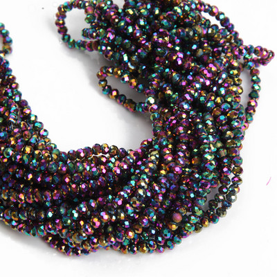 1 Χάντρες 2x3mm για Γυναικεία Βραχιόλια Κατασκευής Κοσμημάτων Κρυστάλλινες χάντρες Glass Spacer Beads Προμήθειες κατασκευής κοσμημάτων