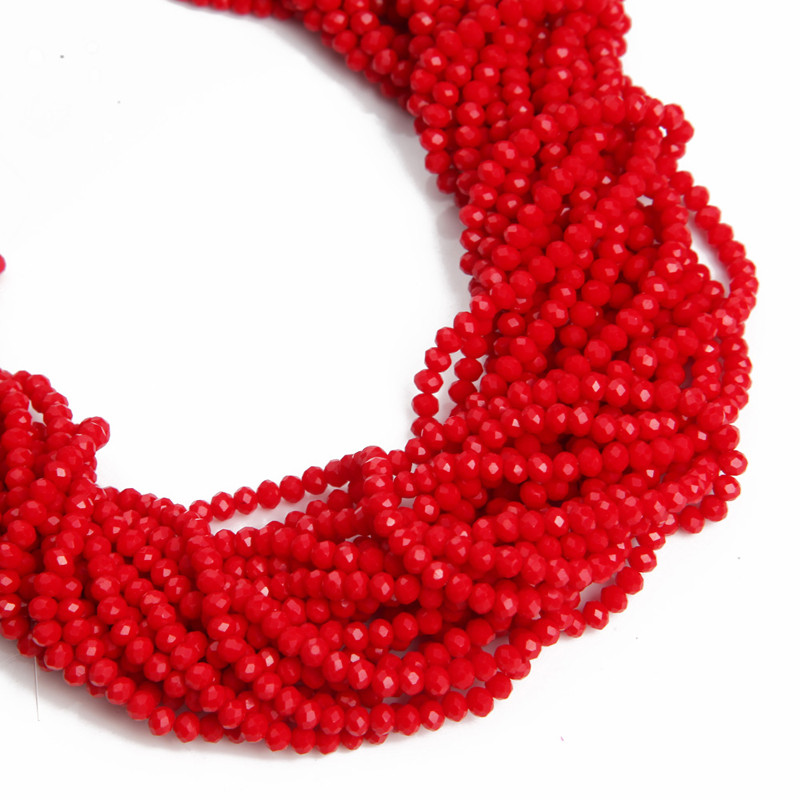 1 Χάντρες 2x3mm για Γυναικεία Βραχιόλια Κατασκευής Κοσμημάτων Κρυστάλλινες χάντρες Glass Spacer Beads Προμήθειες κατασκευής κοσμημάτων