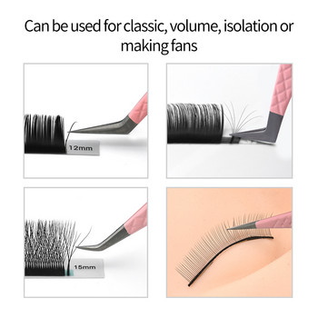 LAGEE New Fiber Tip Eyelash Extension Tweezer Isolation Volume Isolation Precise Lash Tweezers Nano Technology Makeup Tools from Nagaraku