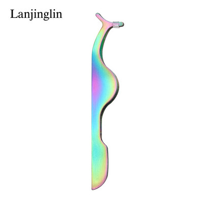 1 vnt netikrų blakstienų pincetai netikrų blakstienų aplikatorius blakstienų priauginimo rietiklis žnyplės pagalbinis spaustukas makiažo žnyplės įrankiai