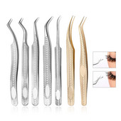 1 tk ripsmete pintsetid roostevabast terasest ülikõvad pintsetid ülitäpsed antistaatilised pintsetid ripsmepikenduste meigitööriista jaoks