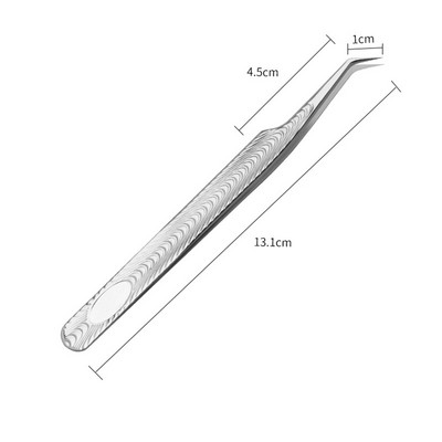 1 tk ripsmete pintsetid roostevabast terasest ülikõvad pintsetid ülitäpsed antistaatilised pintsetid ripsmepikenduste meigitööriista jaoks