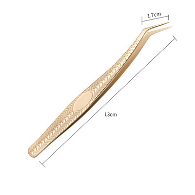 1 tk ripsmete pintsetid roostevabast terasest ülikõvad pintsetid ülitäpsed antistaatilised pintsetid ripsmepikenduste meigitööriista jaoks