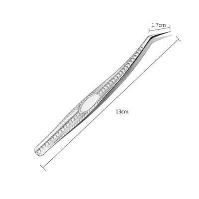 1 tk ripsmete pintsetid roostevabast terasest ülikõvad pintsetid ülitäpsed antistaatilised pintsetid ripsmepikenduste meigitööriista jaoks