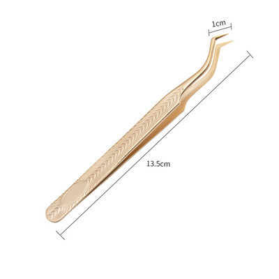 1 tk ripsmete pintsetid roostevabast terasest ülikõvad pintsetid ülitäpsed antistaatilised pintsetid ripsmepikenduste meigitööriista jaoks