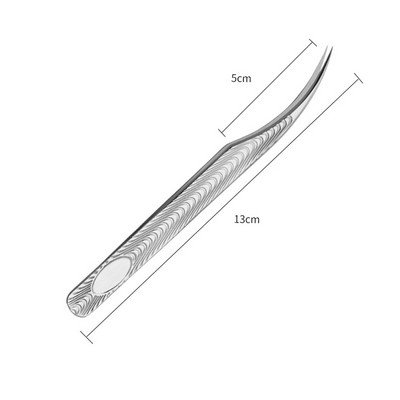 1 tk ripsmete pintsetid roostevabast terasest ülikõvad pintsetid ülitäpsed antistaatilised pintsetid ripsmepikenduste meigitööriista jaoks