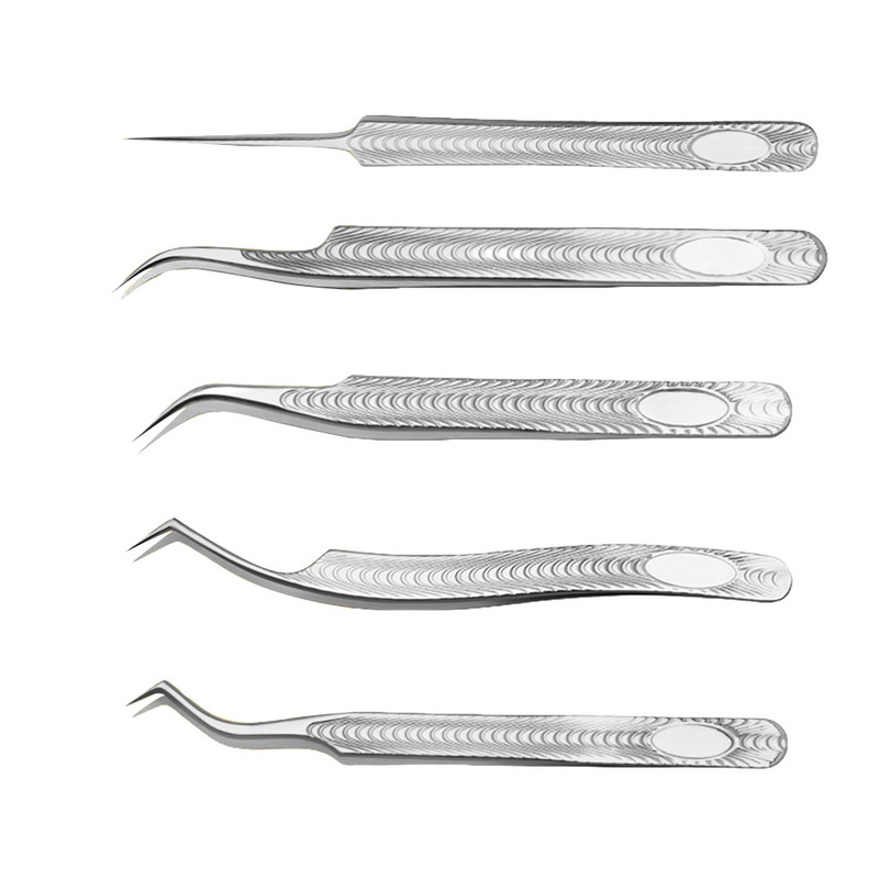 1 tk ripsmete pintsetid roostevabast terasest ülikõvad pintsetid ülitäpsed antistaatilised pintsetid ripsmepikenduste meigitööriista jaoks