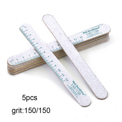 5 kom. Ravnalo Turpije za nokte od strugotine Zrnatost 100/150/180/240 Profesionalni materijal Trake za nokte Pedikura Poliranje Manikura Pufer blok