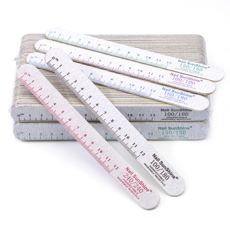 5 kom. Ravnalo Turpije za nokte od strugotine Zrnatost 100/150/180/240 Profesionalni materijal Trake za nokte Pedikura Poliranje Manikura Pufer blok