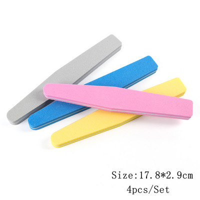 Set mini pile de unghii cu două fețe Bloc tampon de șlefuire Echipament de unică folosință pentru unghii 180/240 Set de instrumente de manichiură pentru oje cu gel SA858