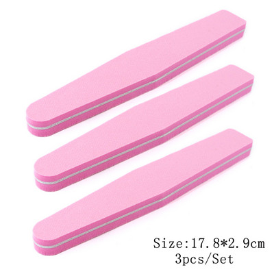 Set mini pile de unghii cu două fețe Bloc tampon de șlefuire Echipament de unică folosință pentru unghii 180/240 Set de instrumente de manichiură pentru oje cu gel SA858