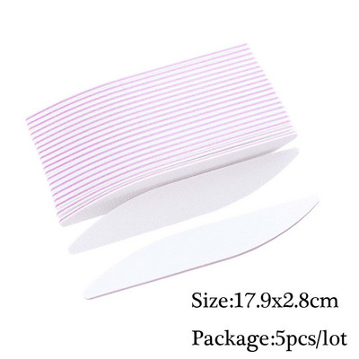 Set mini pile de unghii cu două fețe Bloc tampon de șlefuire Echipament de unică folosință pentru unghii 180/240 Set de instrumente de manichiură pentru oje cu gel SA858