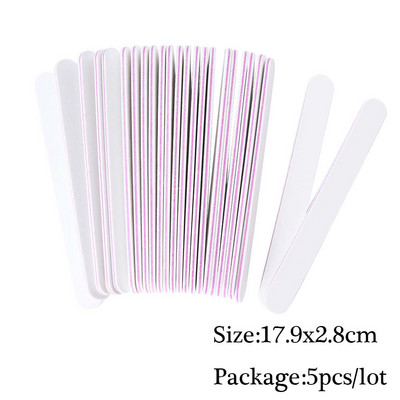 Set mini pile de unghii cu două fețe Bloc tampon de șlefuire Echipament de unică folosință pentru unghii 180/240 Set de instrumente de manichiură pentru oje cu gel SA858