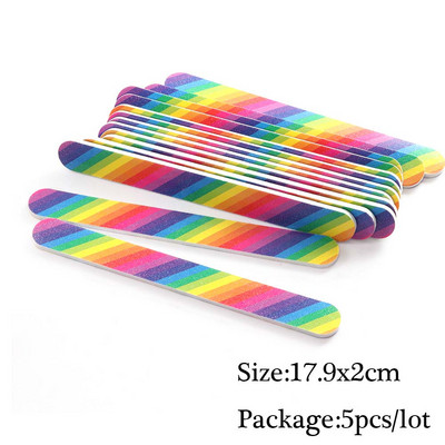 Set mini pile de unghii cu două fețe Bloc tampon de șlefuire Echipament de unică folosință pentru unghii 180/240 Set de instrumente de manichiură pentru oje cu gel SA858