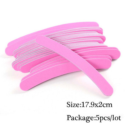 Set mini pile de unghii cu două fețe Bloc tampon de șlefuire Echipament de unică folosință pentru unghii 180/240 Set de instrumente de manichiură pentru oje cu gel SA858