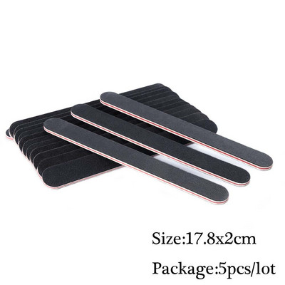 Set mini pile de unghii cu două fețe Bloc tampon de șlefuire Echipament de unică folosință pentru unghii 180/240 Set de instrumente de manichiură pentru oje cu gel SA858