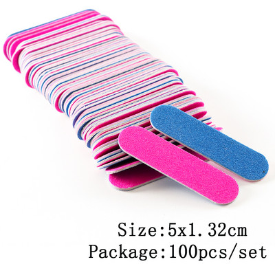 Set mini pile de unghii cu două fețe Bloc tampon de șlefuire Echipament de unică folosință pentru unghii 180/240 Set de instrumente de manichiură pentru oje cu gel SA858