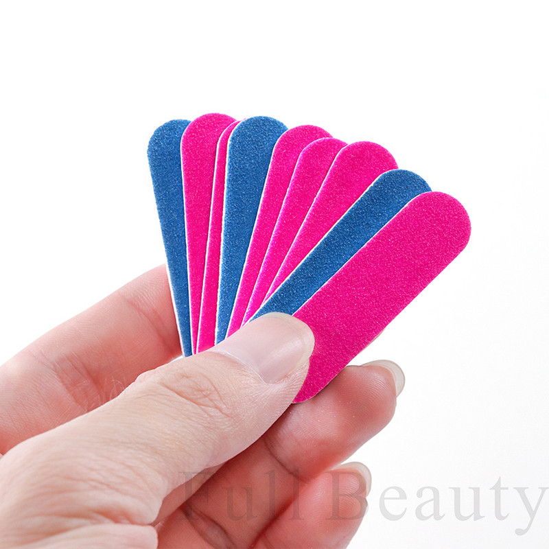 Set mini pile de unghii cu două fețe Bloc tampon de șlefuire Echipament de unică folosință pentru unghii 180/240 Set de instrumente de manichiură pentru oje cu gel SA858