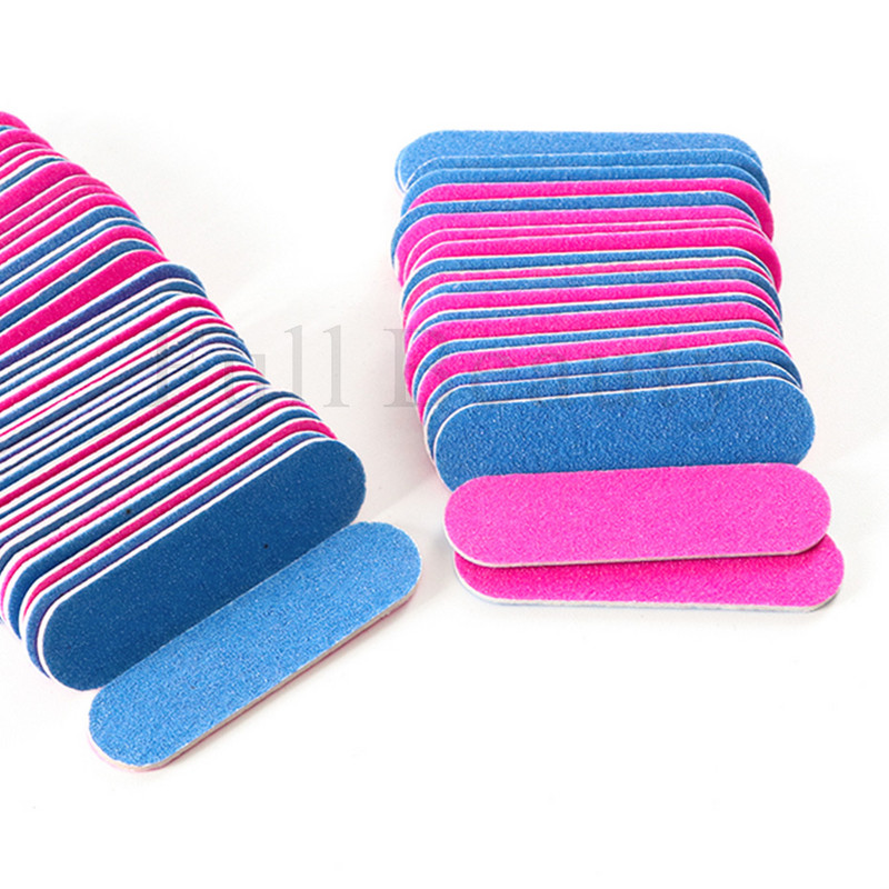 Set mini pile de unghii cu două fețe Bloc tampon de șlefuire Echipament de unică folosință pentru unghii 180/240 Set de instrumente de manichiură pentru oje cu gel SA858