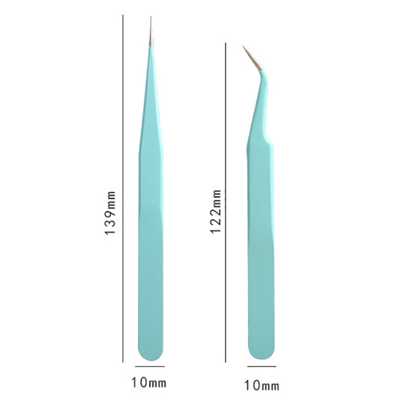 Oțel inoxidabil drept + cot curbat Nail Art Gel acrilic Strasuri Instrument de cules Nipper Gem Decor Gene DIY Pensetă pentru unghii