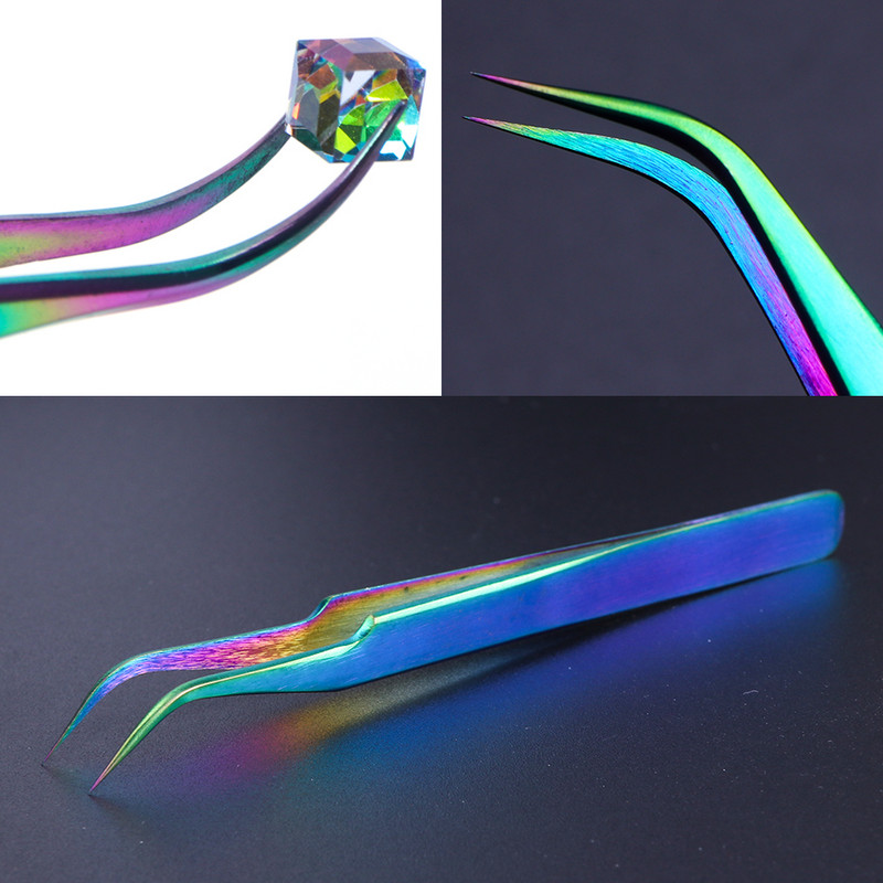 STZ ripsmete pintsetid roostevabast terasest kulmutangid 3D 6D ripsmepikendused pintsetid jumestusnipp küünekunsti tööriistad NB01-07