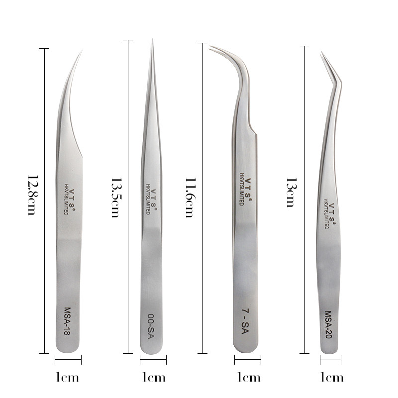 1 db antisztatikus rozsdamentes acél szemöldökcsipesz 3D térfogatú szempilla hosszabbítás beoltás női sminkeszközök