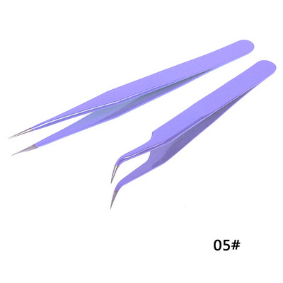 2 τμχ Αντιστατικό τσιμπιδάκι για προέκταση βλεφαρίδων Σετ από ανοξείδωτο ατσάλι Beauty Precision Tweezers κιτ μακιγιάζ Εργαλεία επισκευής