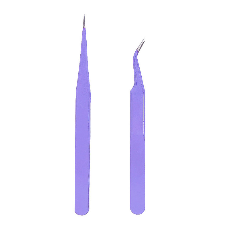 2 τμχ Αντιστατικό τσιμπιδάκι για προέκταση βλεφαρίδων Σετ από ανοξείδωτο ατσάλι Beauty Precision Tweezers κιτ μακιγιάζ Εργαλεία επισκευής