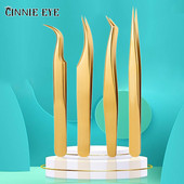 1 tk Professionaalsed ripsmepintsetid ripsmete pikendamiseks roostevabast terasest kumerad pintsetid mahuventilaatorid tätoveeringu pintsettide tarvikute komplekt