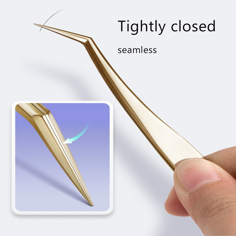 1 tk Professionaalsed ripsmepintsetid ripsmete pikendamiseks roostevabast terasest kumerad pintsetid mahuventilaatorid tätoveeringu pintsettide tarvikute komplekt