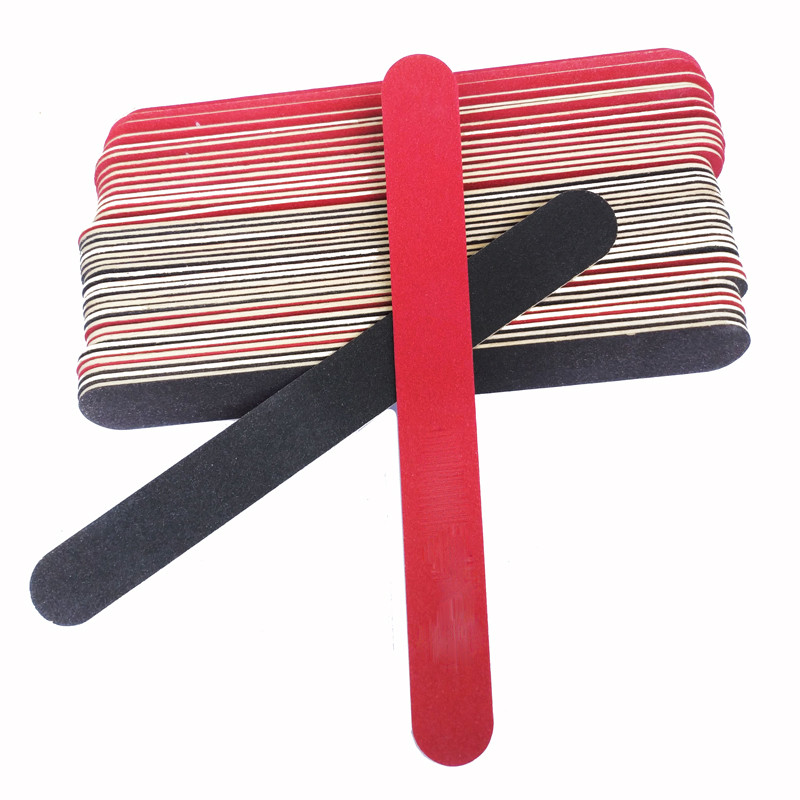 10 tk puidust küüneviilid liivapaberi puhvrid õhukese teraga kunstküüneotsad Tööriistad ühekordselt kasutatav küünenaha eemaldaja kalluse kahepoolne viil