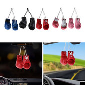 Mini Boxing Gloves Miniature Punching Gloves Κρεμαστό μενταγιόν αυτοκινήτου Κρεμαστό γάντια του μποξ Μοντέλο Διακόσμηση Καθρέφτες οπισθοπορείας Styling