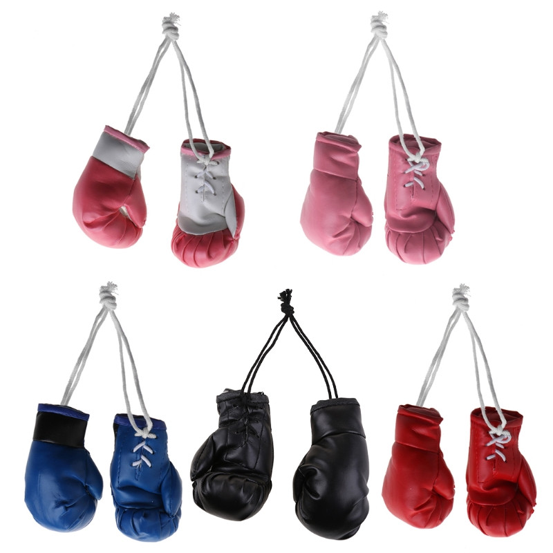 Mini Boxing Gloves Miniature Punching Gloves Κρεμαστό μενταγιόν αυτοκινήτου Κρεμαστό γάντια του μποξ Μοντέλο Διακόσμηση Καθρέφτες οπισθοπορείας Styling