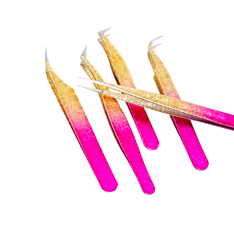 Uued ripsmepintsetid roostevabast terasest ülikõvad pintsetid ülitäpsed antistaatilised pintsetid ripsmete pikendamise tööriista jaoks