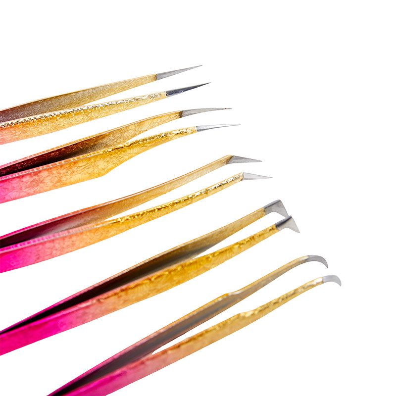 Uued ripsmepintsetid roostevabast terasest ülikõvad pintsetid ülitäpsed antistaatilised pintsetid ripsmete pikendamise tööriista jaoks