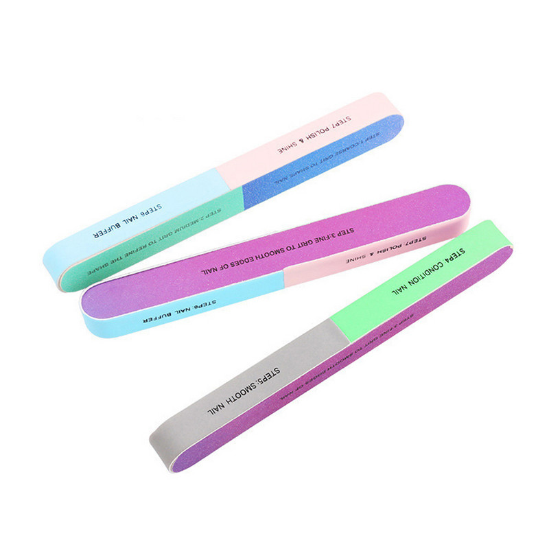 1 τμχ Nails Πολυλειτουργική λωρίδα γυαλίσματος επτά όψεων Λίμα γυαλίσματος με ταινίες τριβής Nails σφουγγαράκια λίμα Buffer για πεντικιούρ Εργαλεία νυχιών