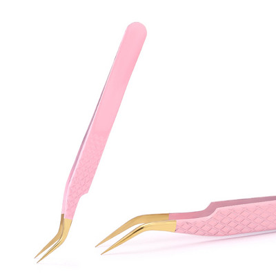 Pinceta za nadogradnju trepavica Nemagnetska pinceta od nehrđajućeg čelika, pinceta za obrve, 3D ventilator za volumen, antistatički, precizni alati za šminkanje