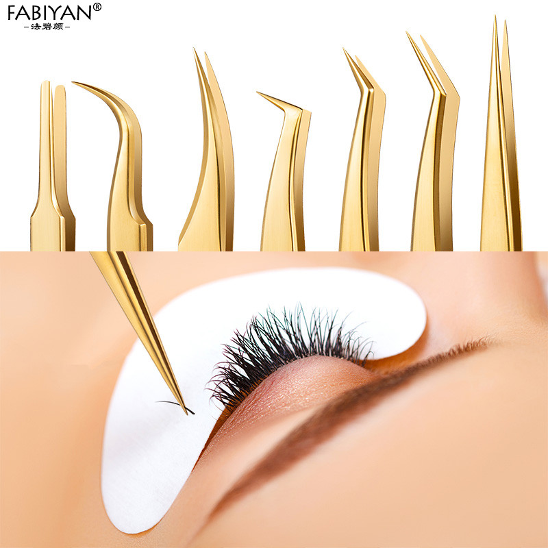 Roostevabast terasest kumerad sirged ripsmed pintsetid meik ripsmepikenduste parandamiseks