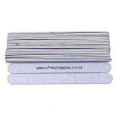 10 τεμ./παρτίδα Γκρι ξύλινα νύχια Λίμα λείανσης Επαγγελματικά αξεσουάρ 100/180 Grit Lime A Ongle Manicure Pedicure Washable Art Tools