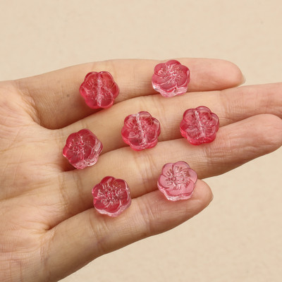 20pcs/lot Veleprodajne višebojne Lampwork perle u obliku cvijeća Staklene perle za izradu nakita DIY Charms Narukvica Poklon za žene