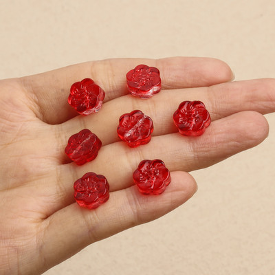 20pcs/lot Veleprodajne višebojne Lampwork perle u obliku cvijeća Staklene perle za izradu nakita DIY Charms Narukvica Poklon za žene