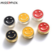 10 tk 8 mm värvi email Smiley Face ümmargused helmed ise ehete tegemiseks käevõru kaelakee naerupära helmed tarvikud võlu