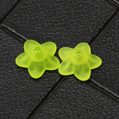 100 tk/partii 10 mm mustad matid akrüülhelmed lillevahehelmed ehete valmistamiseks isetehtud käevõru kaelakee helmemütsid Aksessuaarid